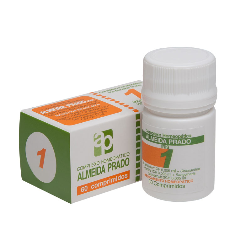 COMPLEXO HOMEOPÁTICO ALMEIDA PRADO Nº1(ENXAQUECA) CAIXA
