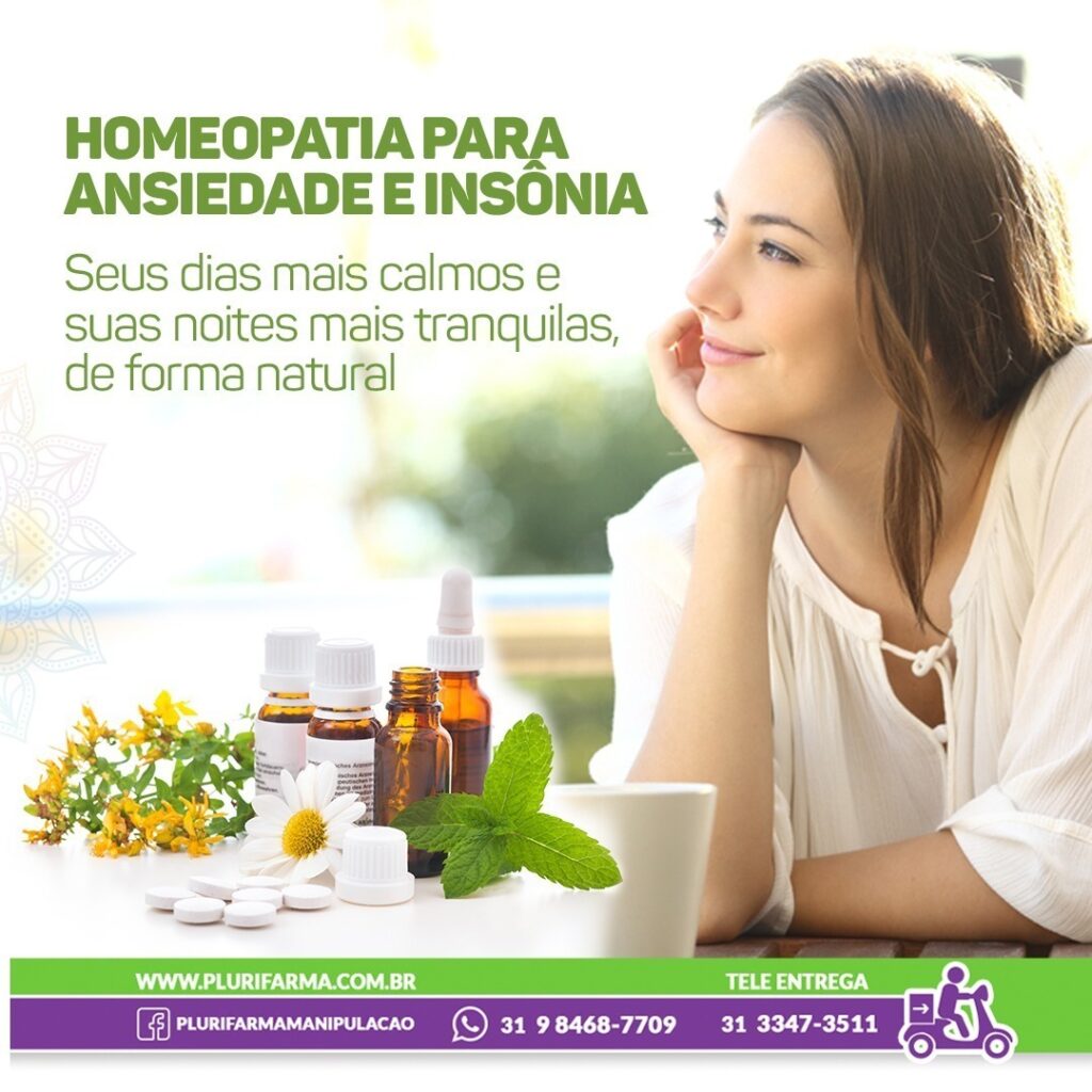 Homeopatia para Ansiedade e Insônia Adultos - Glóbulos 20g - Plurifarma