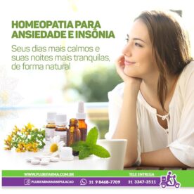 Homeopatia para Ansiedade e Insônia – Glóbulos 16g